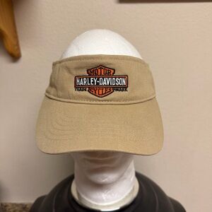 Harley-Davidson Tan Visor with Orange Shield Logo